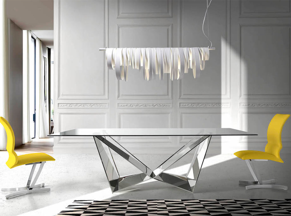 Japandi Eettafel Kasagi ™ ~ Chroom