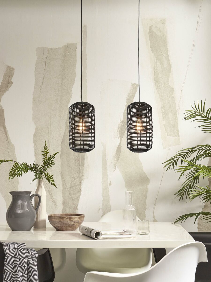 Hanglamp Tanami Koker L Zwart