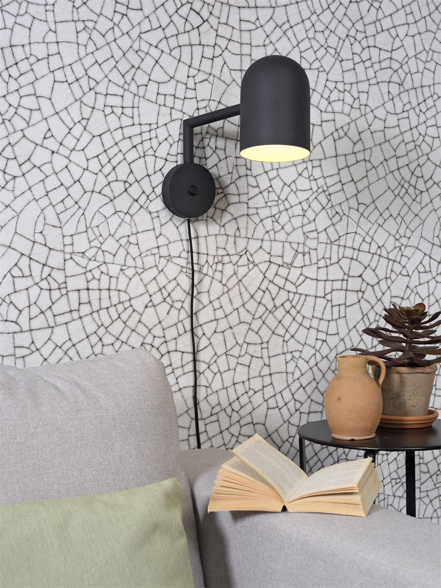 Wandlamp Marseille Zwart