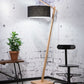 Vloerlamp Andes Naturel/Zwart
