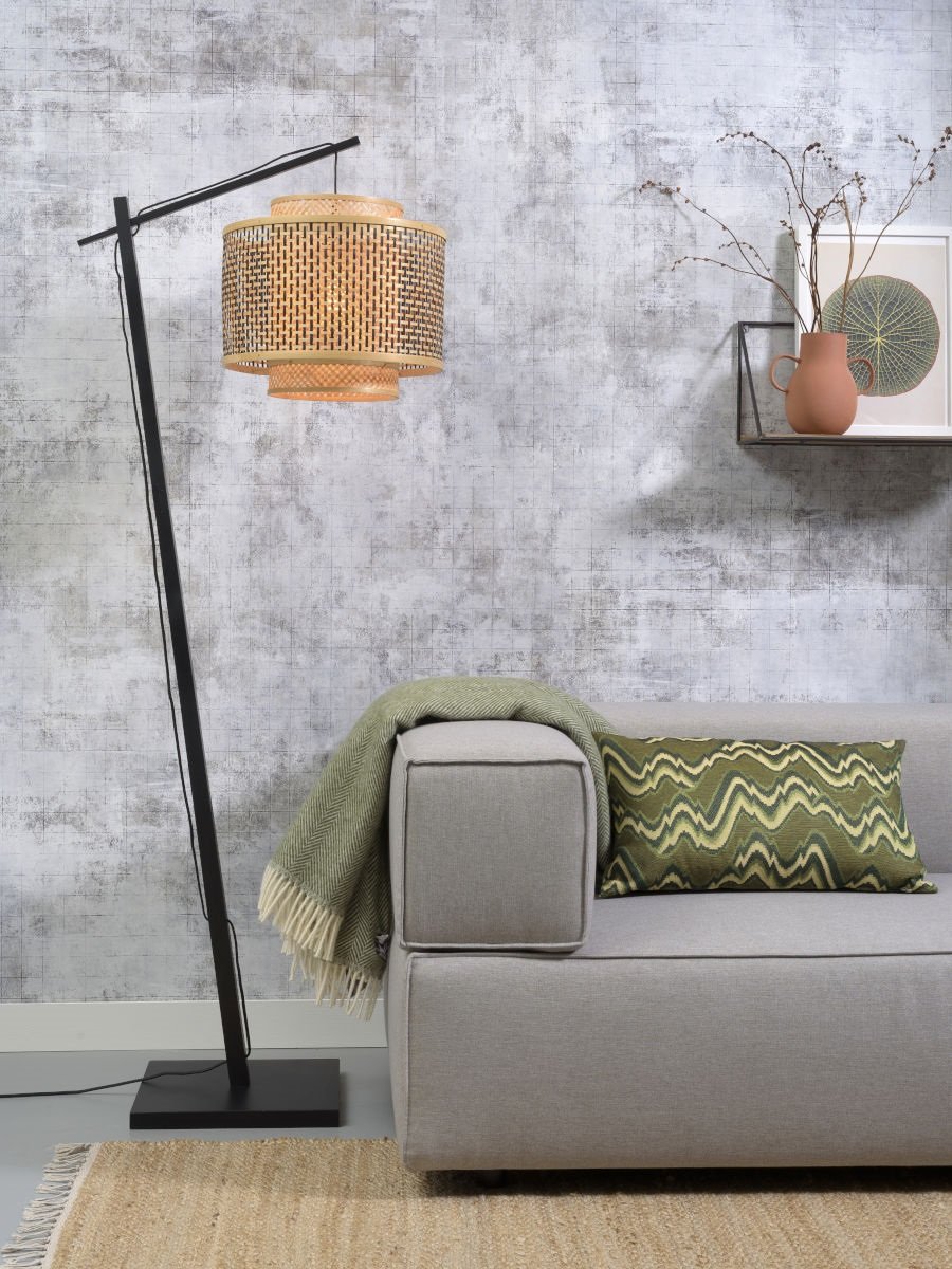 Vloerlamp Bhutan Zwart Klein