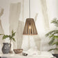 Hanglamp Merapi L Zwart/Naturel