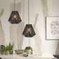 Hanglamp Merapi Diamand Zwart