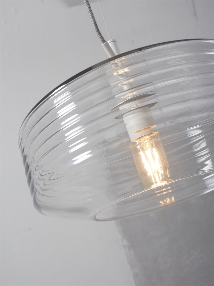 Hanglamp Verona Ribbel Transparant
