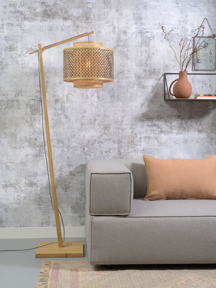 Vloerlamp Bhutan Naturel Klein