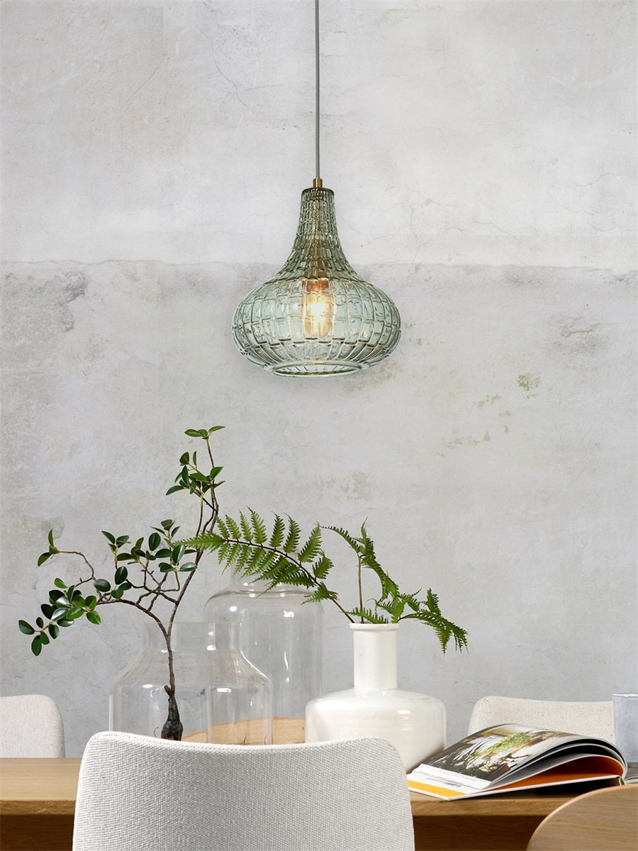 Hanglamp Venice Druppel Lichtgroen