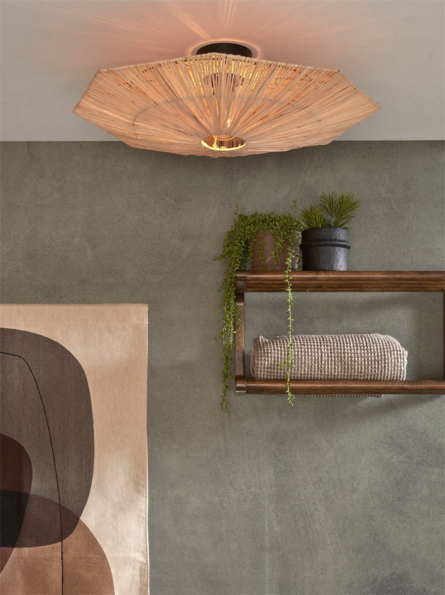 Plafondlamp Panama L Naturel