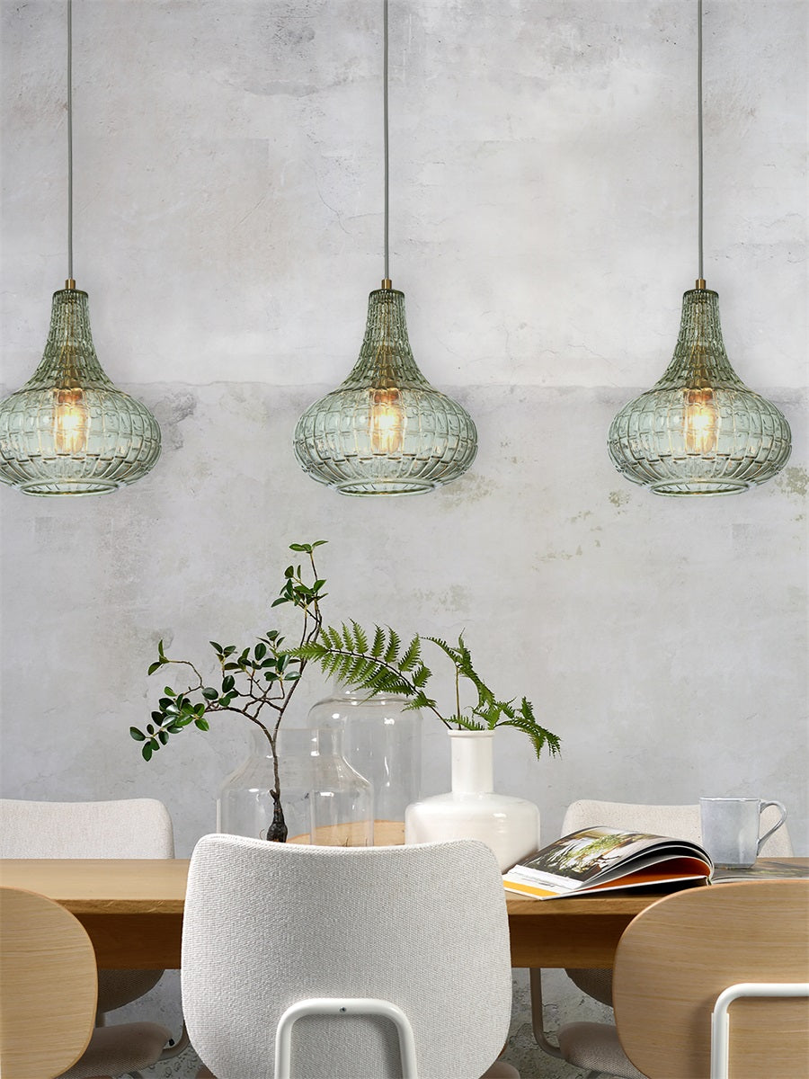 Hanglamp Venice Druppel Lichtgroen