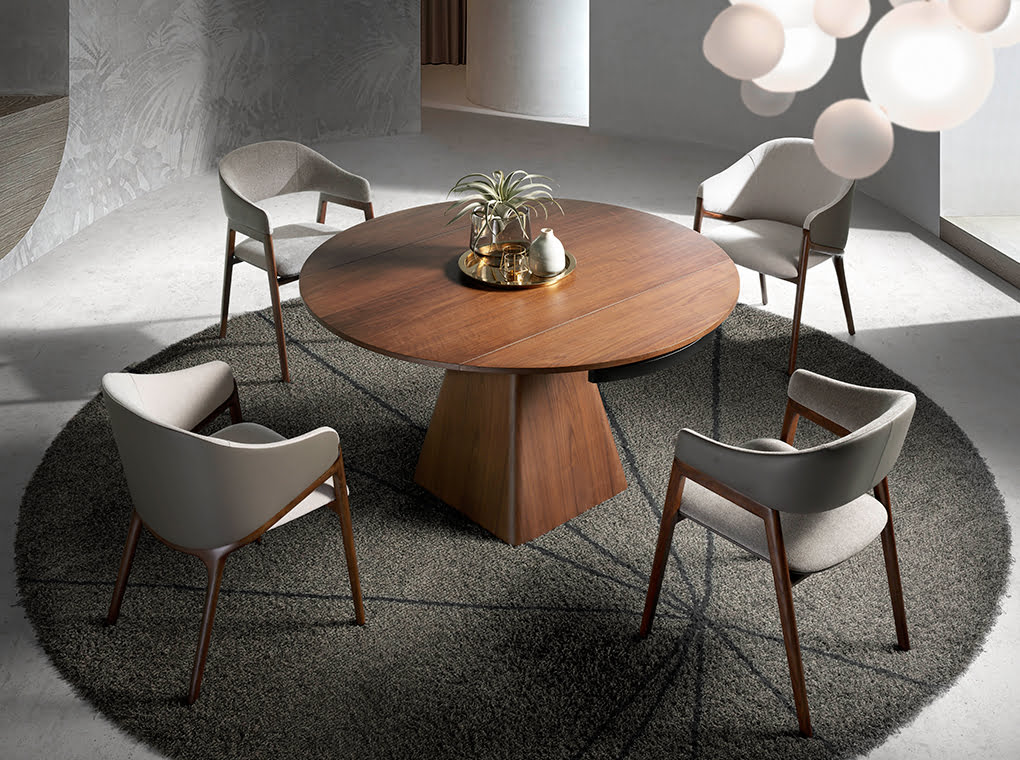 Japandi Eettafel Nyuzen 140Ø ™ ~Uitschuifbaar