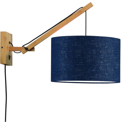 Wandlamp Andes S Naturel/Demin