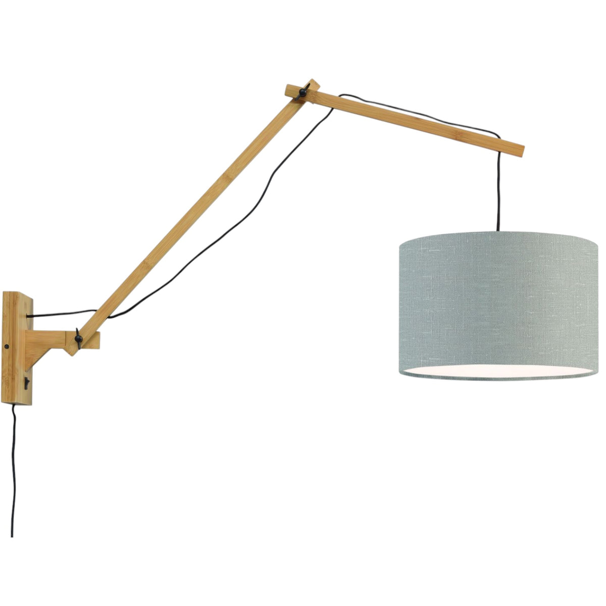 Wandlamp Andes L Naturel/Lichtgrijs