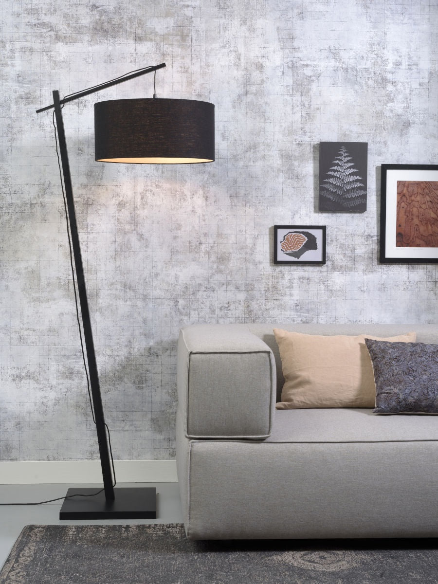 Vloerlamp Andes Zwart/Zwart