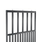 Houten roomdivider van RAL7021 massief eiken, ontworpen voor een strakke, hotel chique uitstraling. Een elegante toevoeging aan elk interieur.
