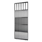 Houten roomdivider in RAL9005 massief eiken, ontworpen voor een strakke, hotel chique uitstraling. Een elegante toevoeging aan elk interieur.