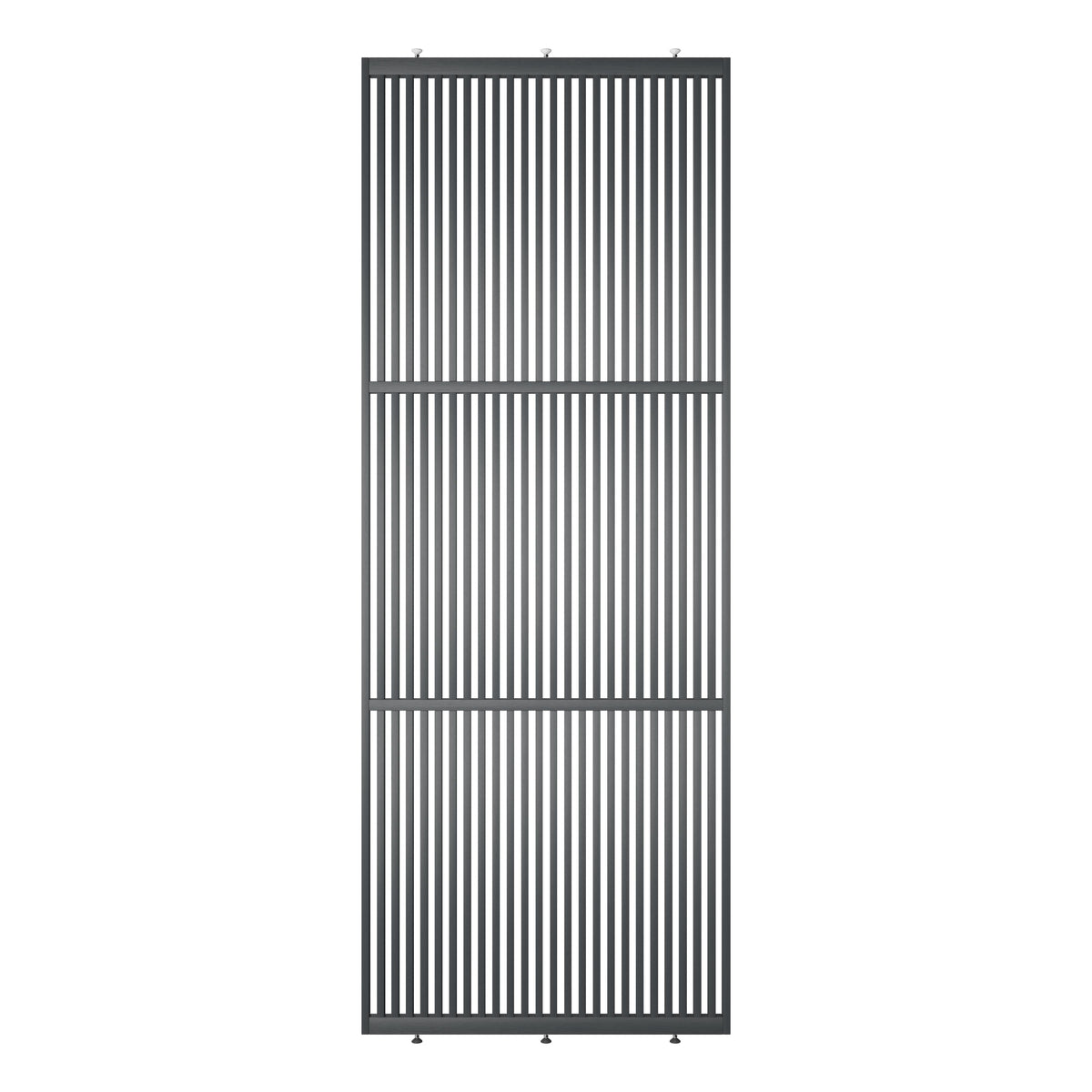 Elegante houten roomdivider van massief eikenhout in RAL7021, model Original®. Een stijlvolle en praktische toevoeging aan elk interieurontwerp