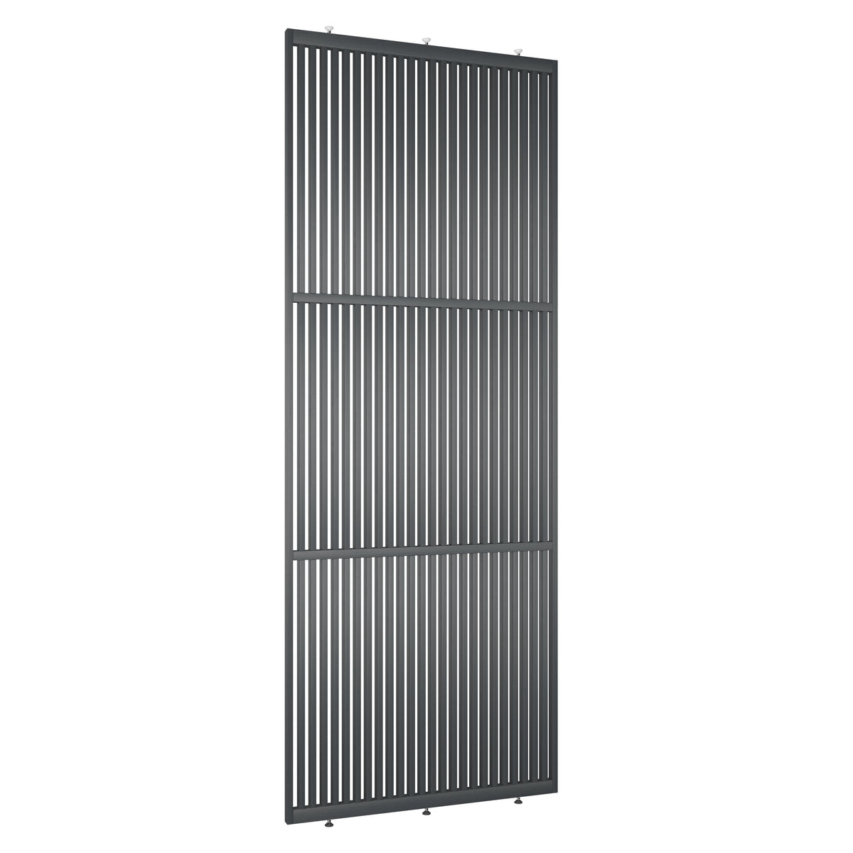 Elegante houten roomdivider van massief eikenhout in RAL7021, model Original®. Een stijlvolle en praktische toevoeging aan elk interieurontwerp