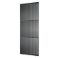Houten roomdivider in RAL9005 massief eiken, ontworpen voor een strakke, hotel chique uitstraling. Een elegante toevoeging aan elk interieur