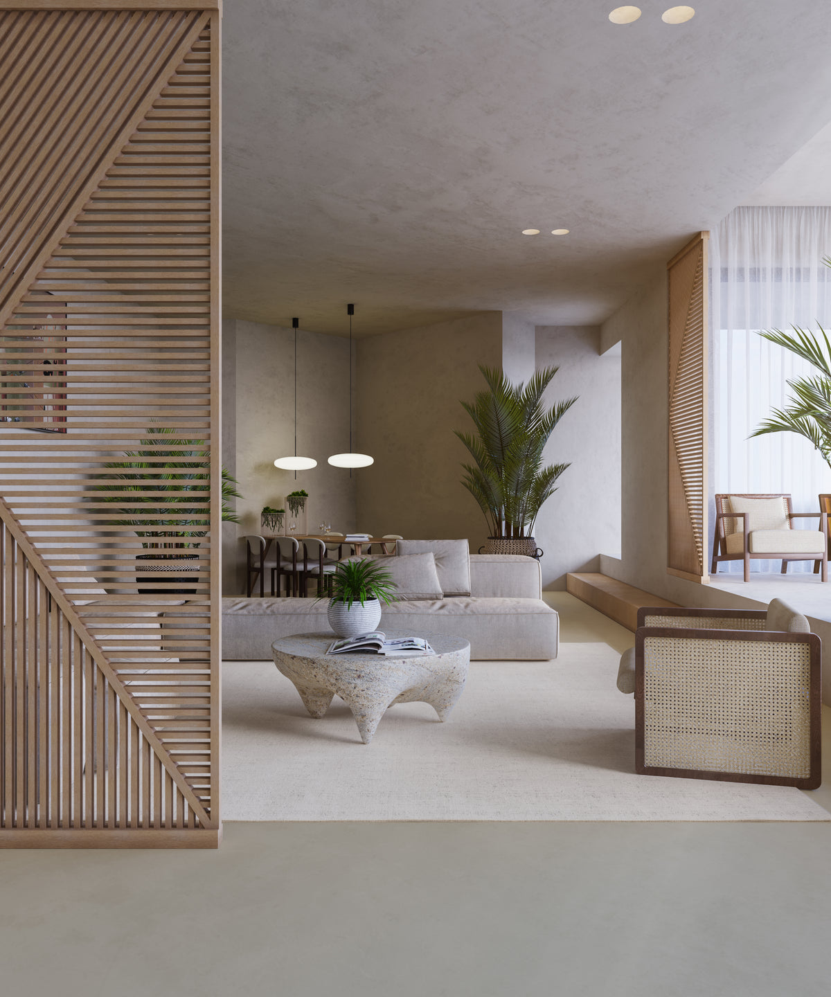 Japandi Roomdivider Shibuya ™  ~ Naturel