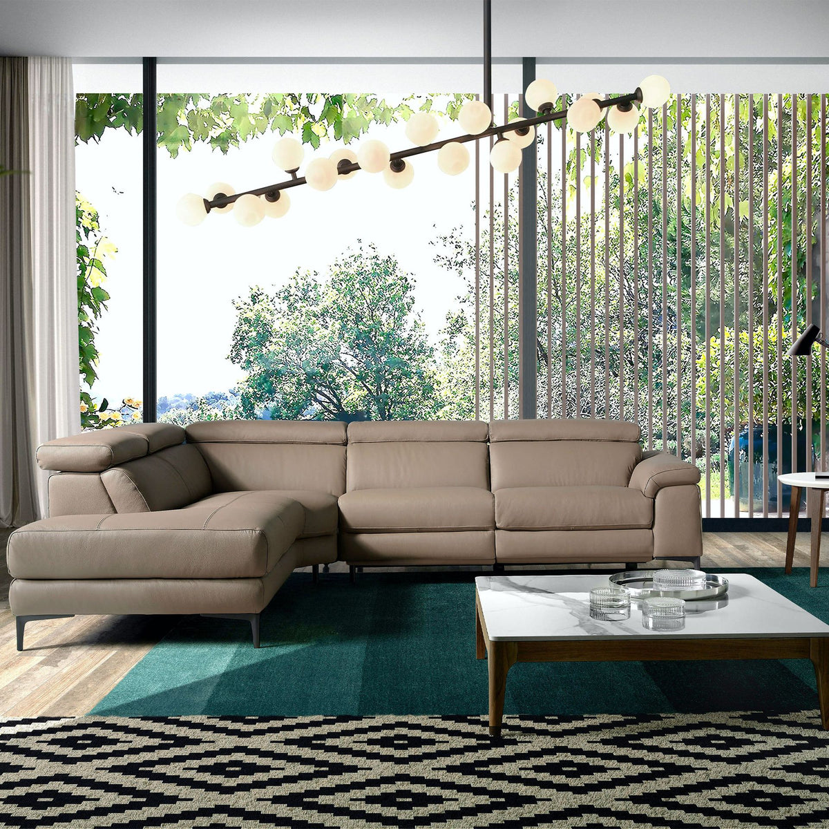 Japandi Hoekbank Bosi ™ ~ Links Taupe