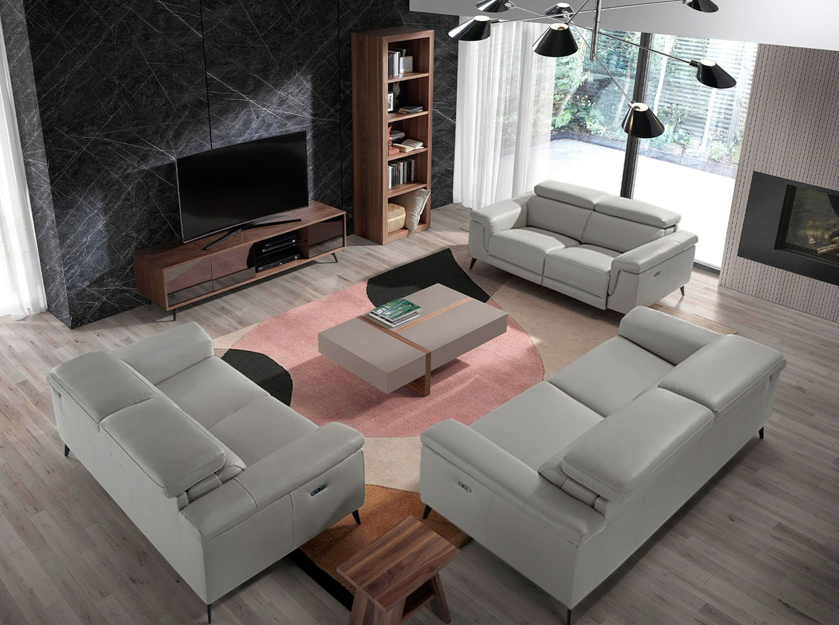 Japandi Bank Chatan ™ ~ Relax Driezitter Lichtgrijs