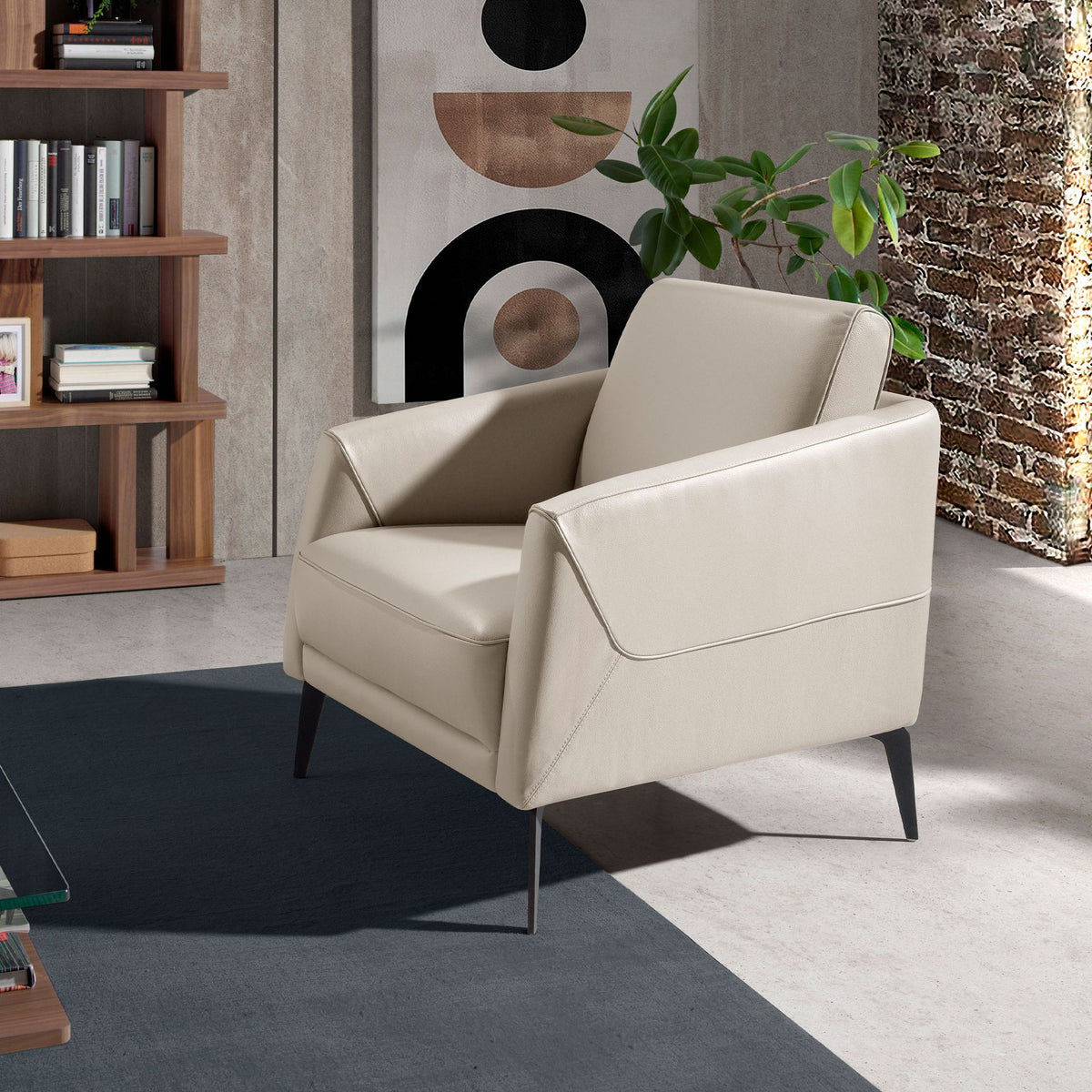 Japandi Fauteuil Kateno ™ ~ Créme