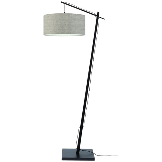 Vloerlamp Andes Zwart/Donker Linnen
