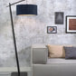 Vloerlamp Andes Zwart/Demin