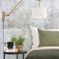 Wandlamp Andes L Naturel/Wit