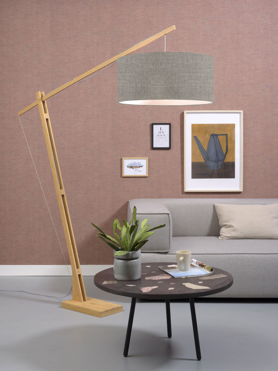 Vloerlamp Montblanc L Donker Linnen