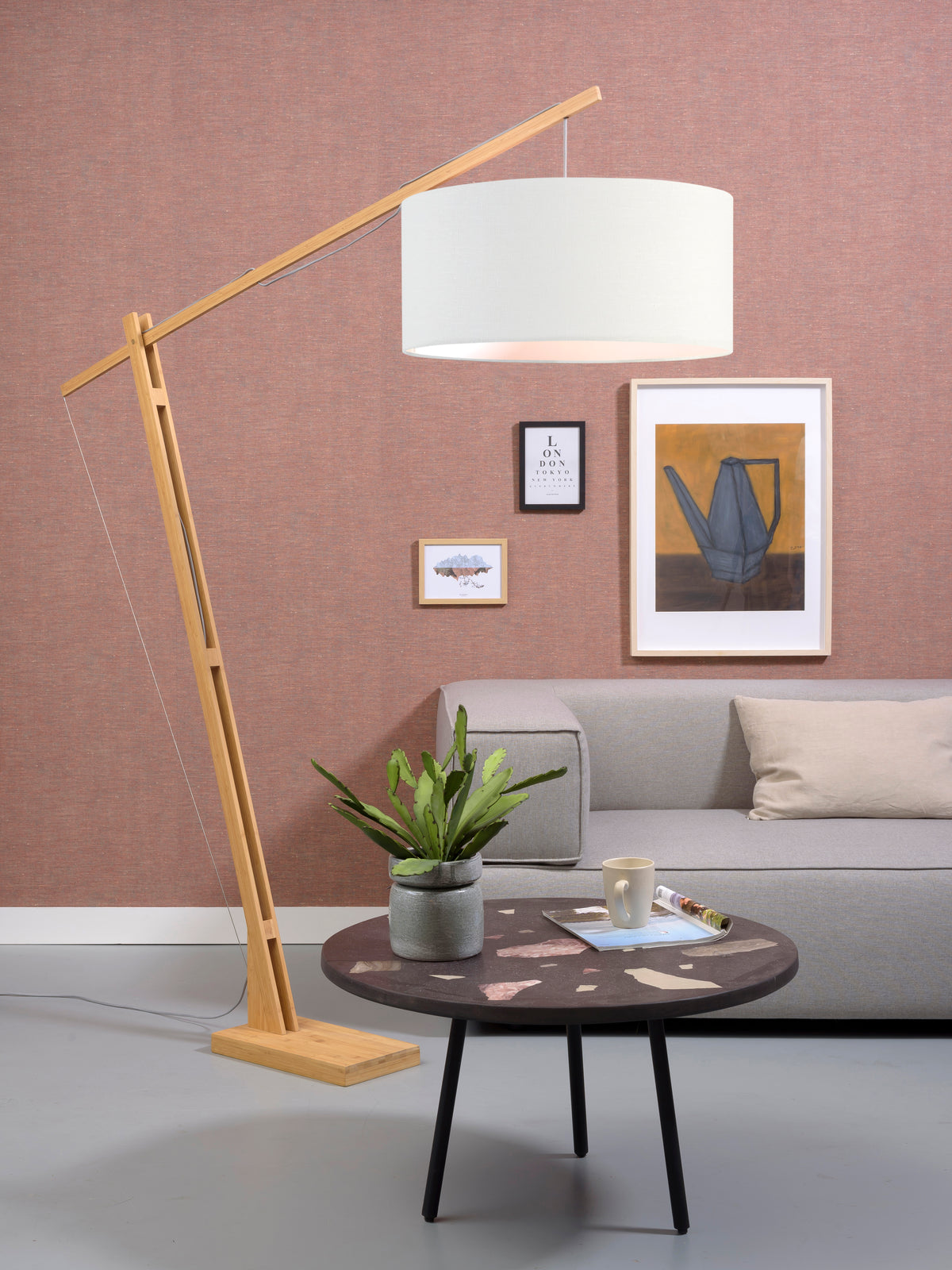 Vloerlamp Montblanc L Wit